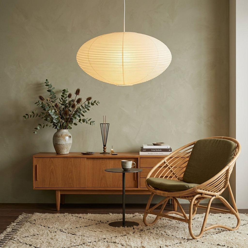 Lunar Paper Lantern Pendant Light
