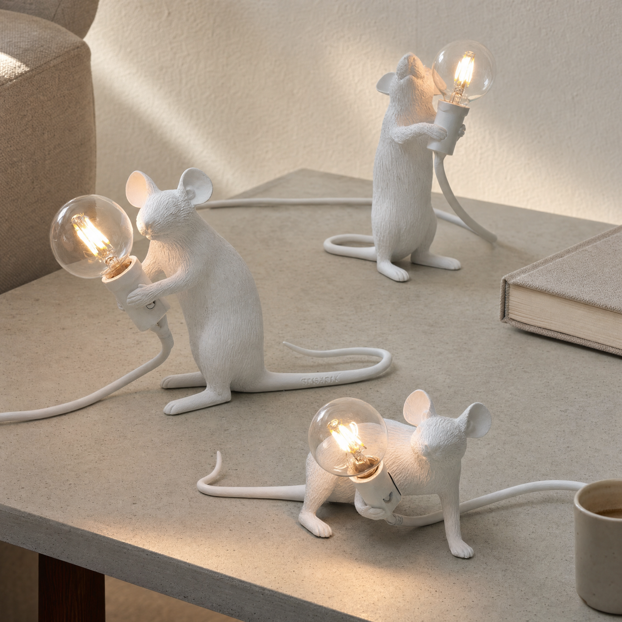 Art Deco Mouse Table Lamp