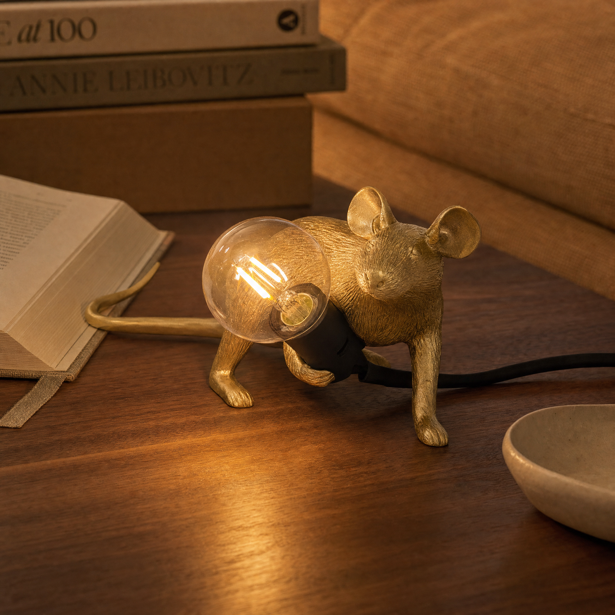 Art Deco Mouse Table Lamp
