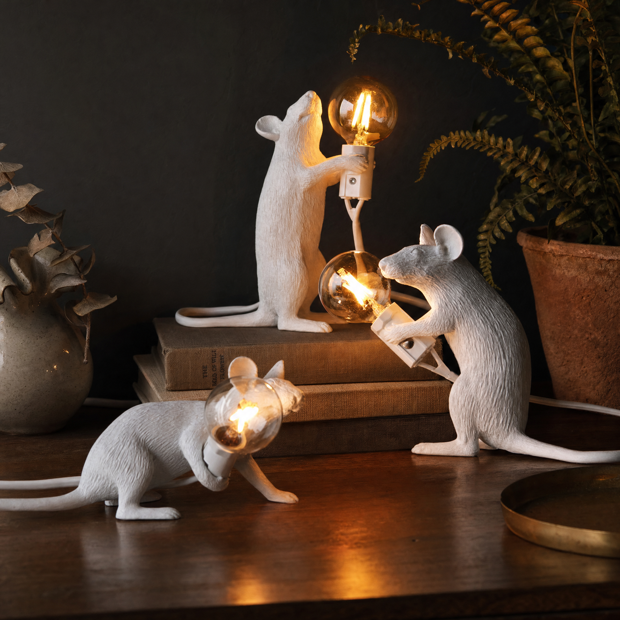 Art Deco Mouse Table Lamp