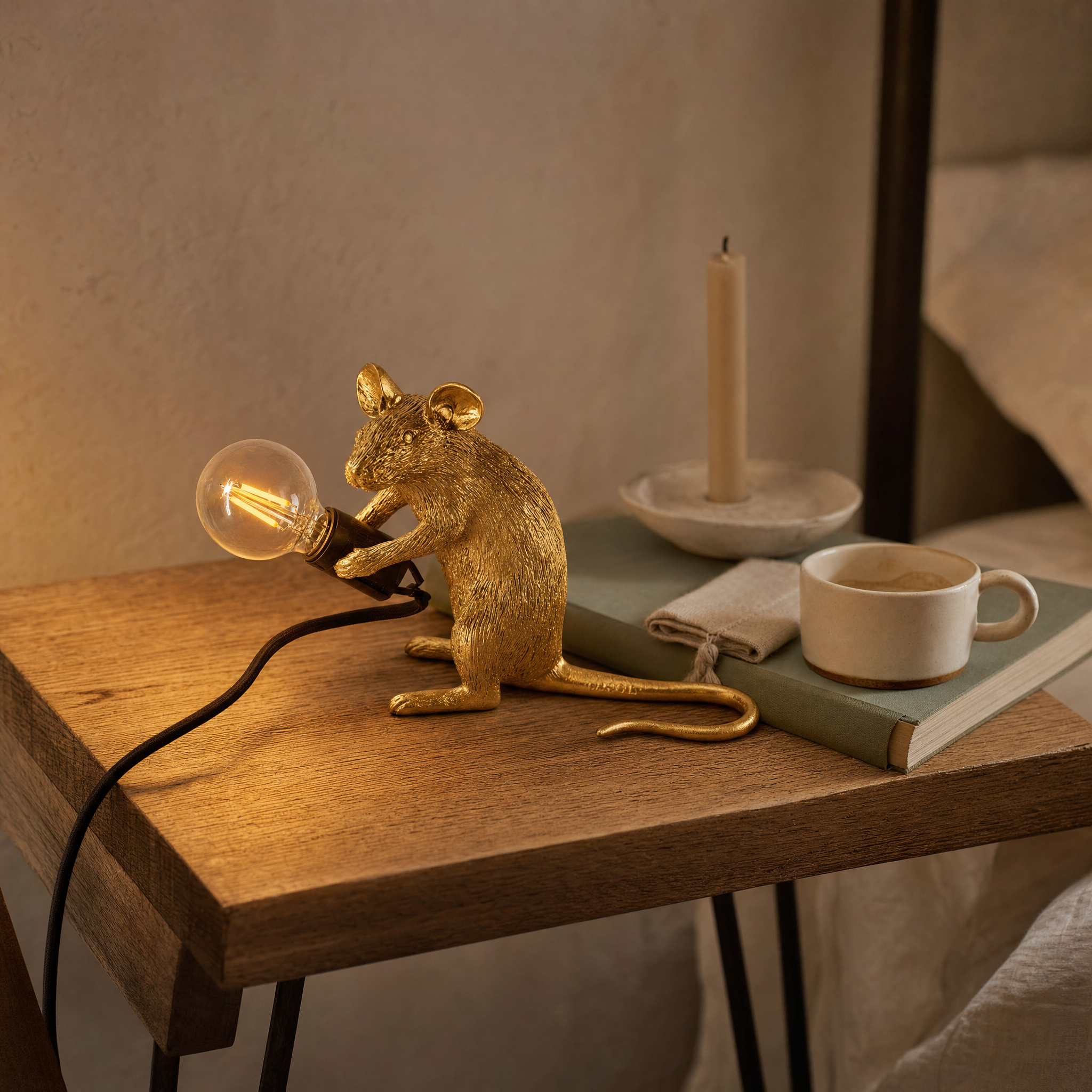 Art Deco Mouse Table Lamp