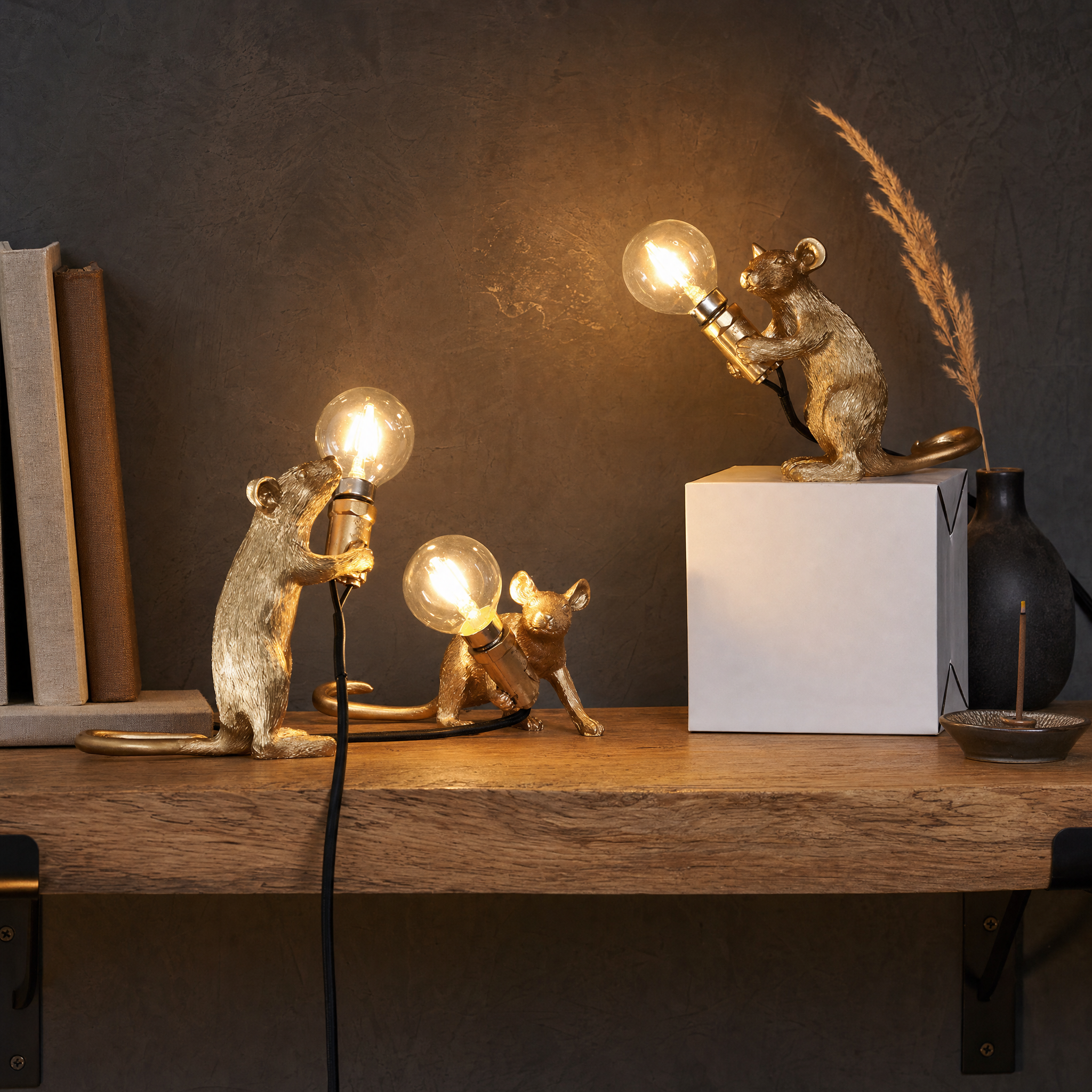Art Deco Mouse Table Lamp